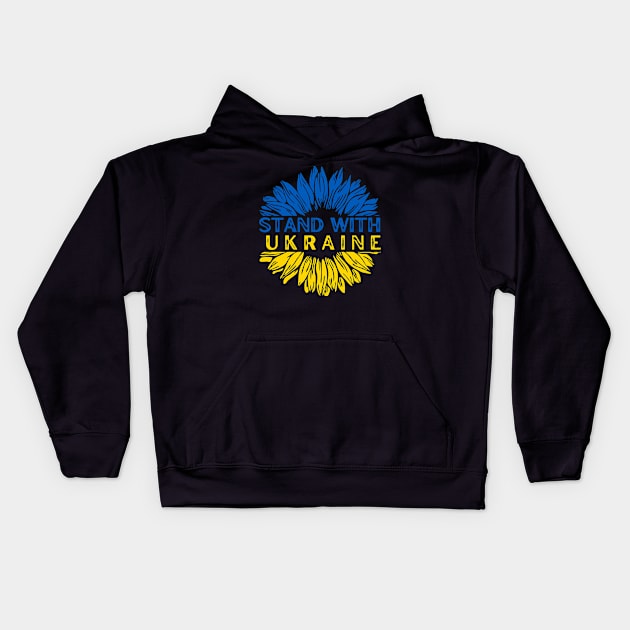 stand with ukraine Kids Hoodie by Fashion planet